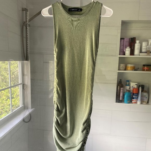 Mini dress, Sage, Size Small, Princess Polly - Picture 2 of 3
